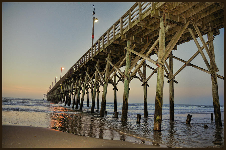 Surf City Fishing Pier Digital Art by Katheryn Batts - Fine Art America