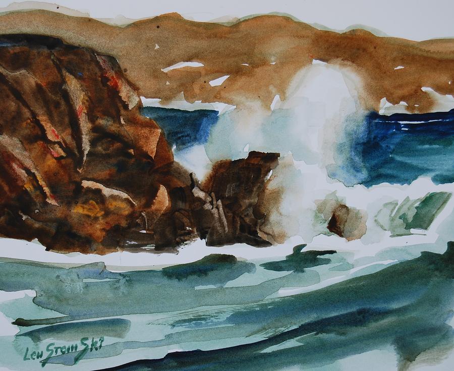 Surf Study #1 Painting by Len Stomski