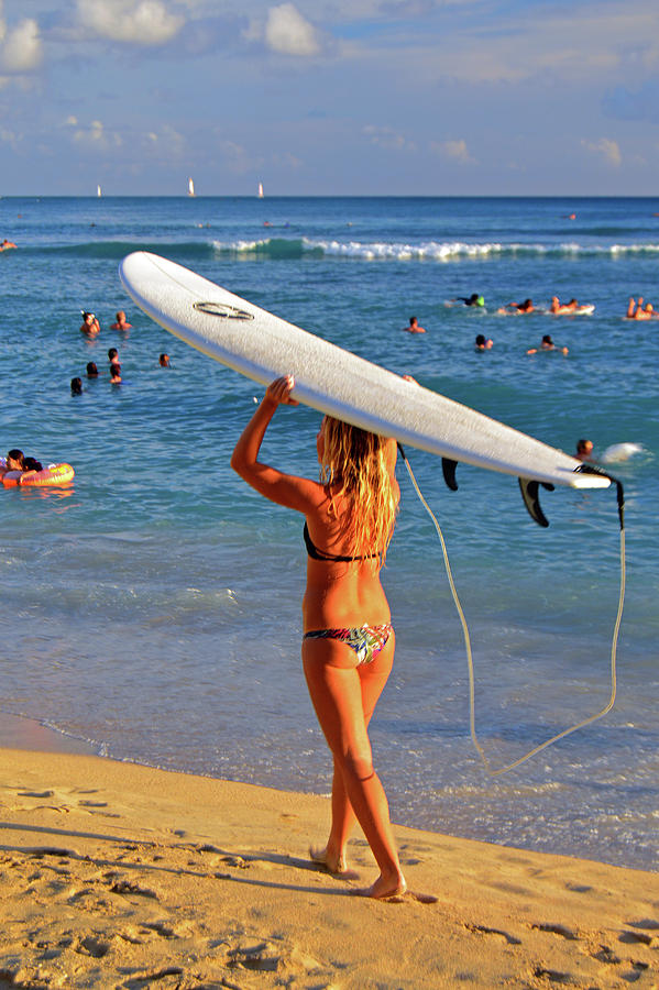 Surfer Girl #1 Photograph by James Kirkikis