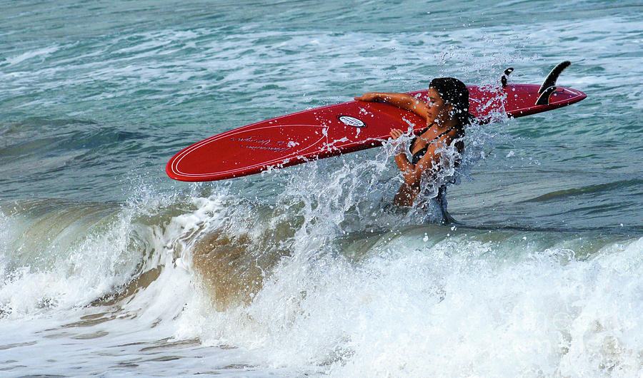 Surfing Maui Hawaii #1 Photograph by Bob Christopher
