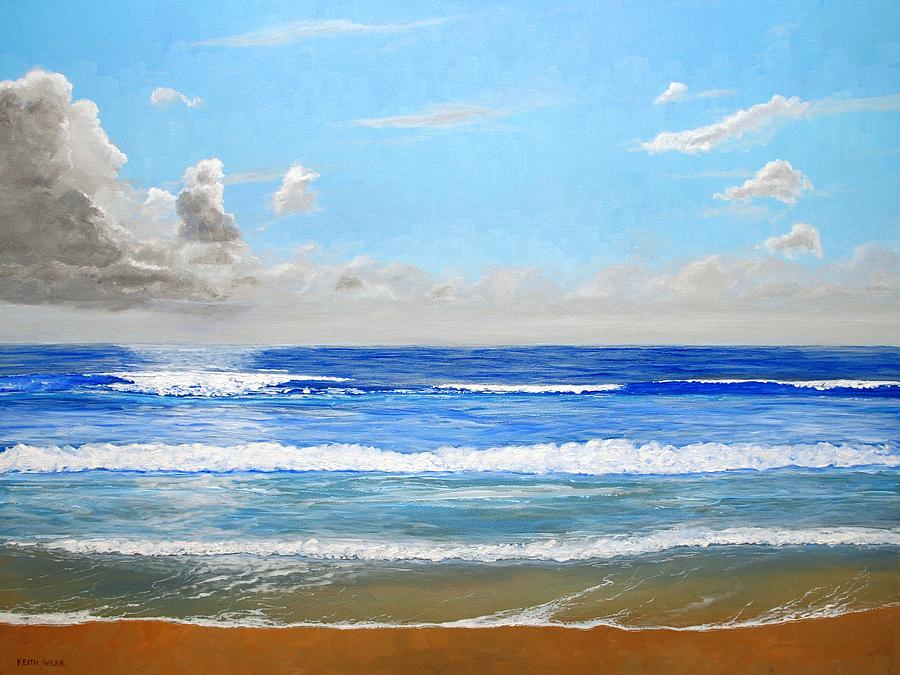 Surfside Morning Painting by Keith Wilkie - Fine Art America