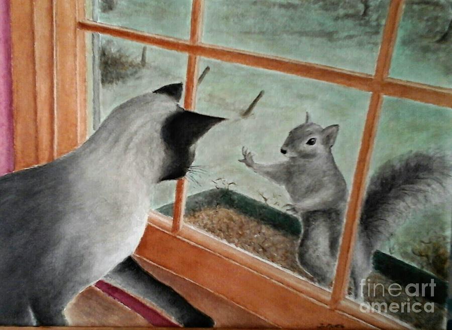 Animal Painting - Surprise by Judith Monette