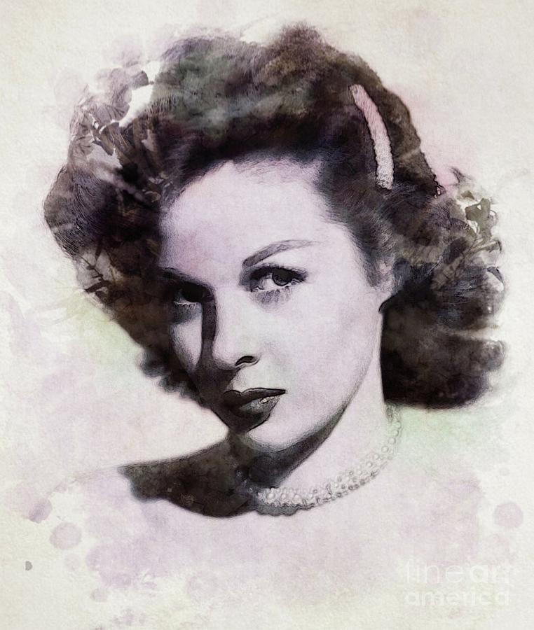Susan Hayward, Vintage Actress Digital Art