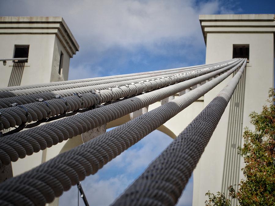 Suspension Bridge Cables #1 Photograph by Buck Buchanan