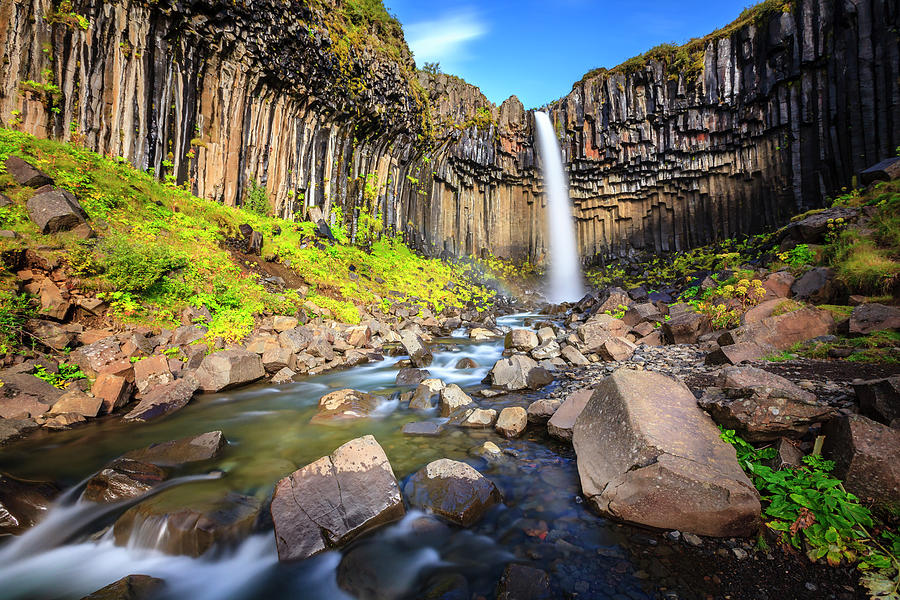 Svartifoss waterfall Photograph by Alexey Stiop