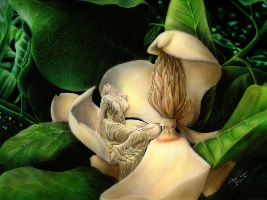 Sweet Smell of Magnolias Painting by Wayne Pruse