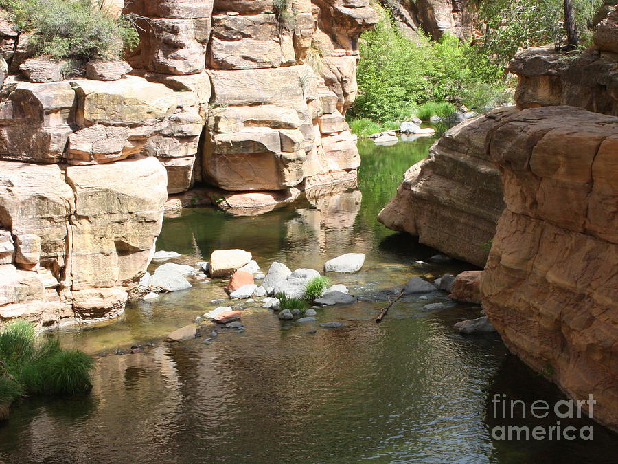Swimming Hole at Slide Rock 2 Photograph by Carol Groenen