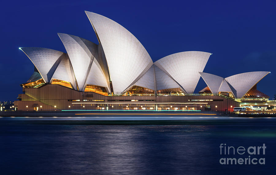 Sydney Opera House after dark #1 Photograph by Andrew Michael