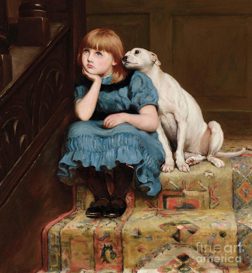 Sympathy Painting by Briton Riviere