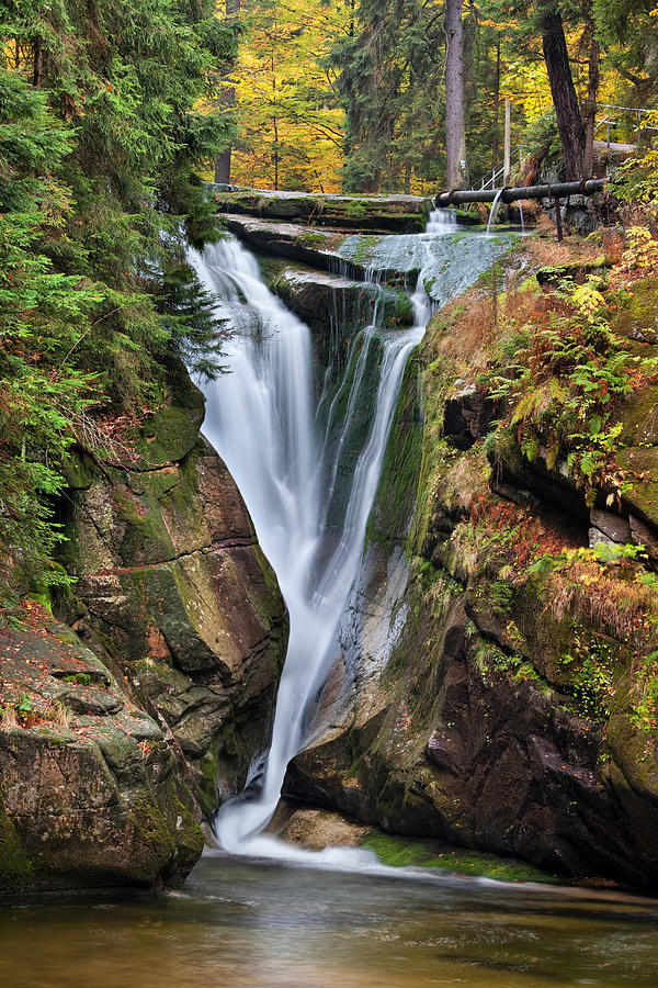 Szklarka Waterfall in Autumn #2 Photograph by Artur Bogacki