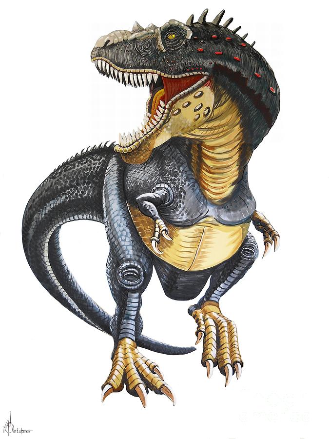 Prehistoric Painting - T-Rex #1 by Murphy Elliott