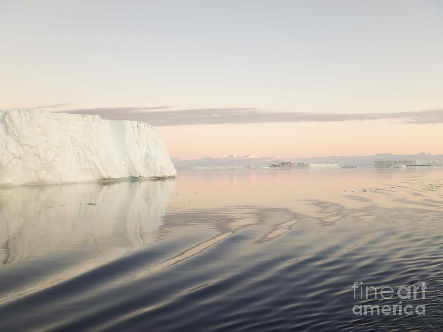 Tabular Icebergs In Antarctic Sound Photograph
