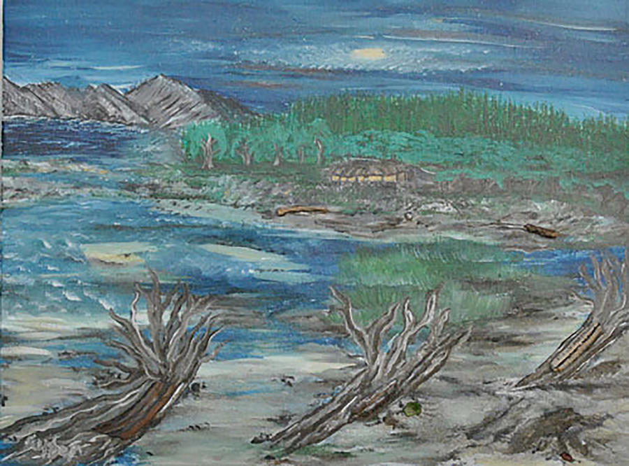 Taft Beach Painting by Suzanne Surber Taft Beach Painting by Suzanne Surber