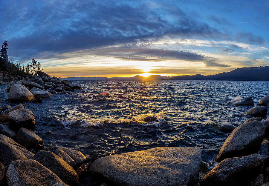 Tahoe sunset #1 Photograph by Martin Gollery