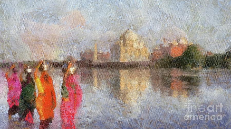 Taj Mahal, India #1 Painting by Esoterica Art Agency