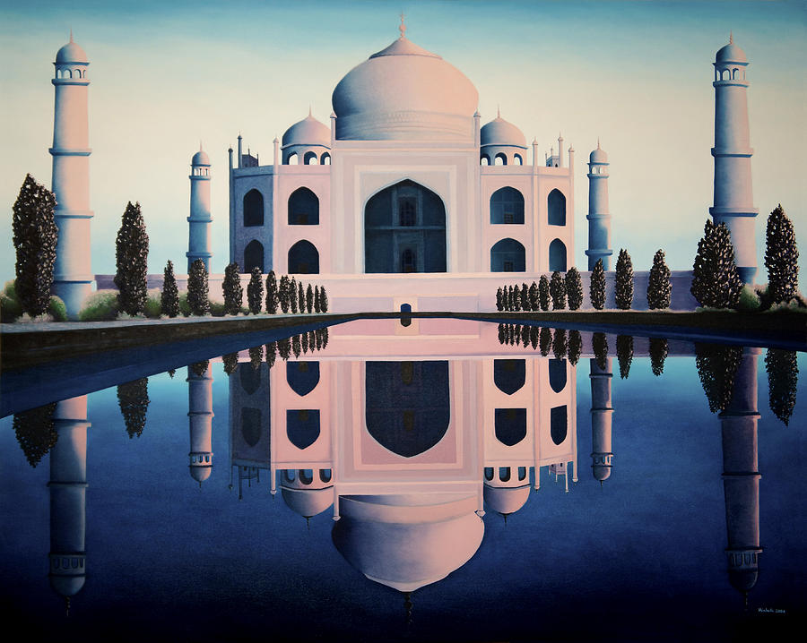 Taj Mahal #1 Painting by Joe Michelli