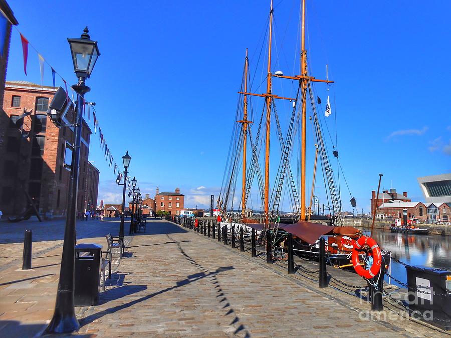 Tall Ship at Albert Dock #1 Photograph by Joan-Violet Stretch