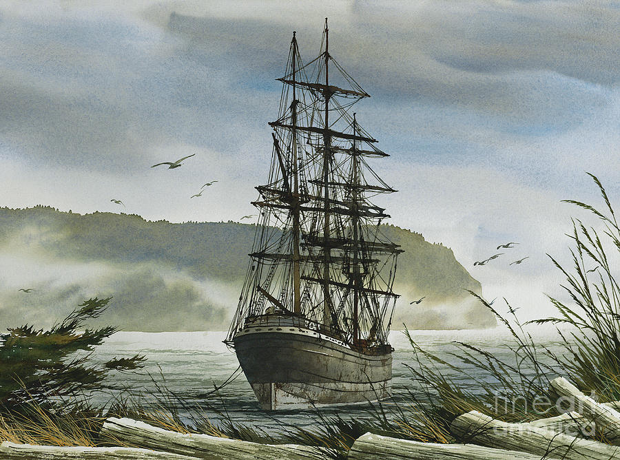 Tall Ship Cove #1 Painting by James Williamson