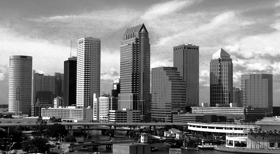 Tampa the downtown #1 Photograph by David Lee Thompson