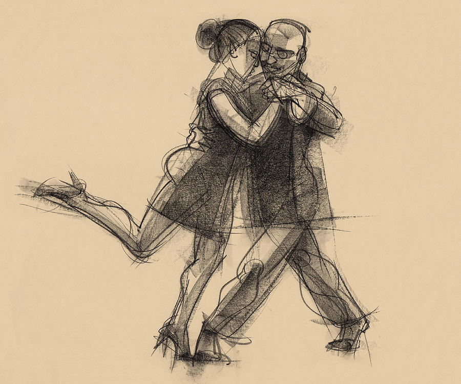Tango #65 Drawing by Judith Kunzle Tango #65 Drawing by Judith Kunzle