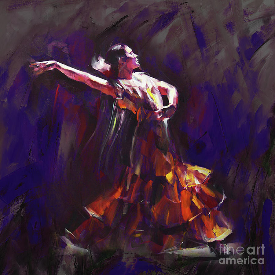 Tango Dancer 01 #1 Painting by Gull G