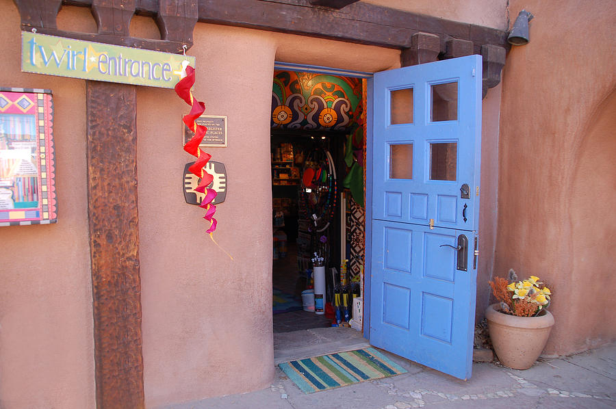 Taos Blue Door #1 Photograph by Kathleen Stephens