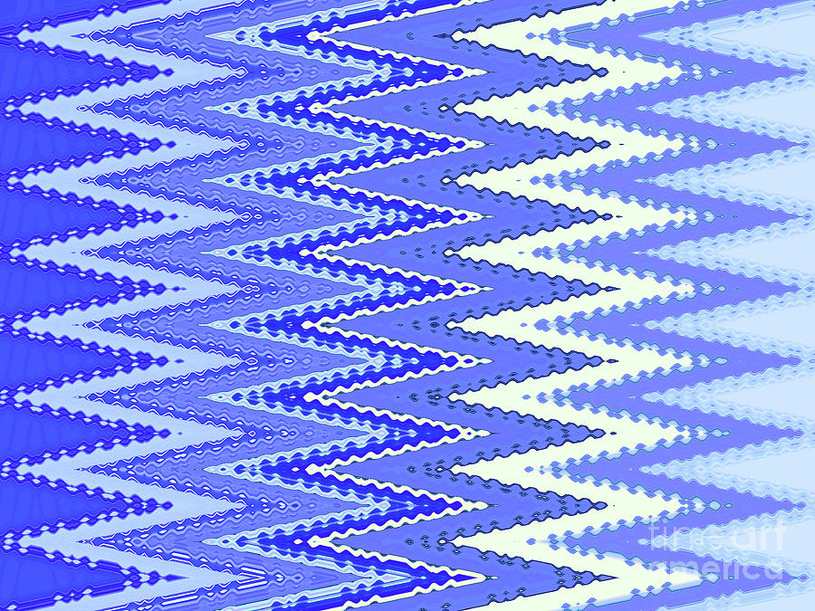 Tapestry In Blue Two Digital Art by Ann Johndro-Collins