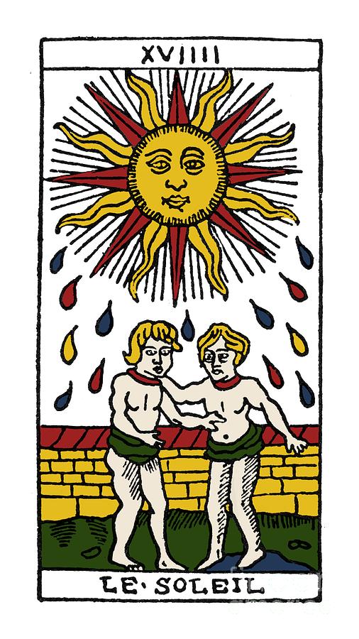Tarot Card The Sun #1 Photograph by Granger