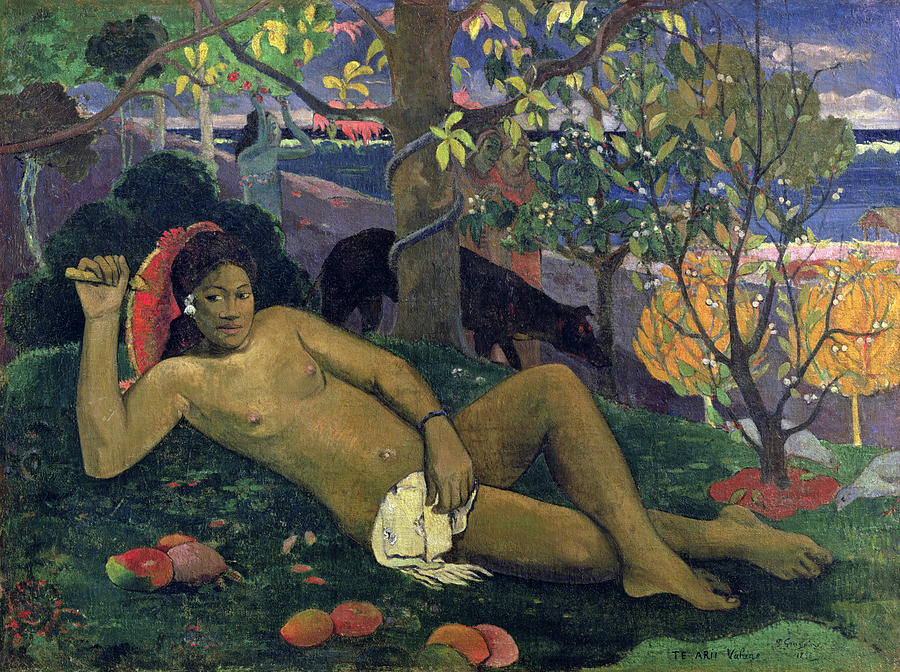 Te Arii Vahine. The Kings Wife #2 Painting by Paul Gauguin