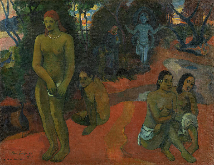 Te Pape Nave Nave #1 Painting by Paul Gauguin
