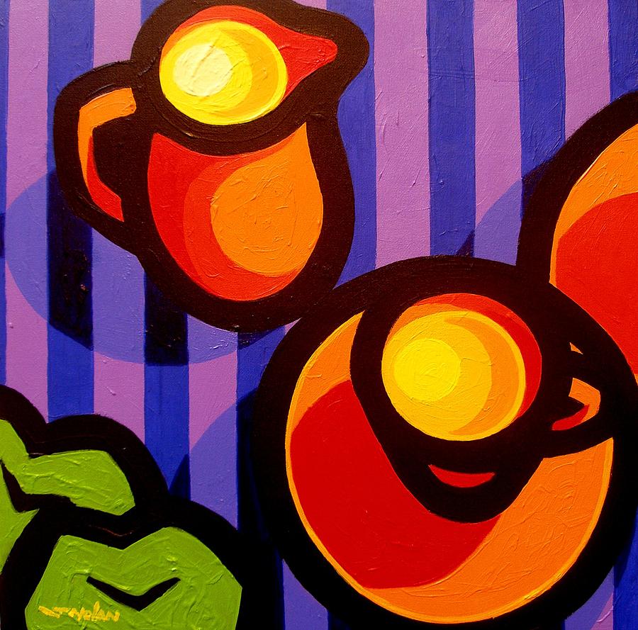 Tea And Apples #2 Painting by John  Nolan