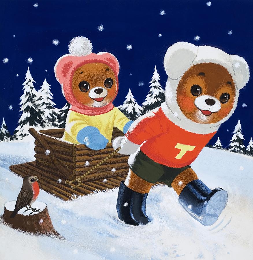 teddy bear painting art