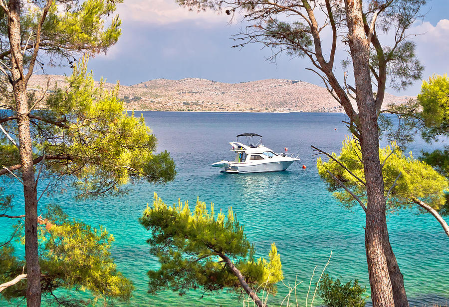 Telascica bay nature park yachting destination  #1 Photograph by Brch Photography