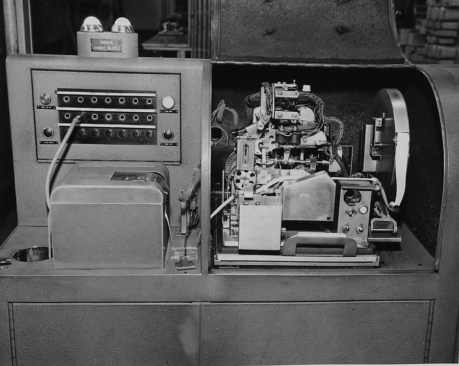 Teleprinter Perforator and Board #3 Photograph by Chicago and North Western Historical Society
