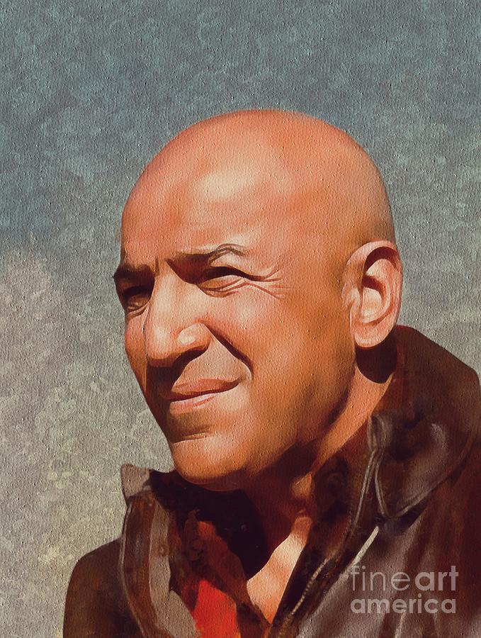 Telly Savalas, Hollywood Legend Painting by Esoterica Art Agency Fine