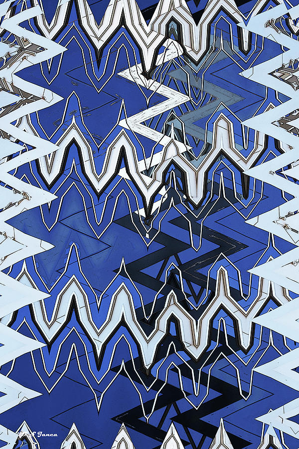 Tempe Town Lake Building Abstract #1 Digital Art by Tom Janca