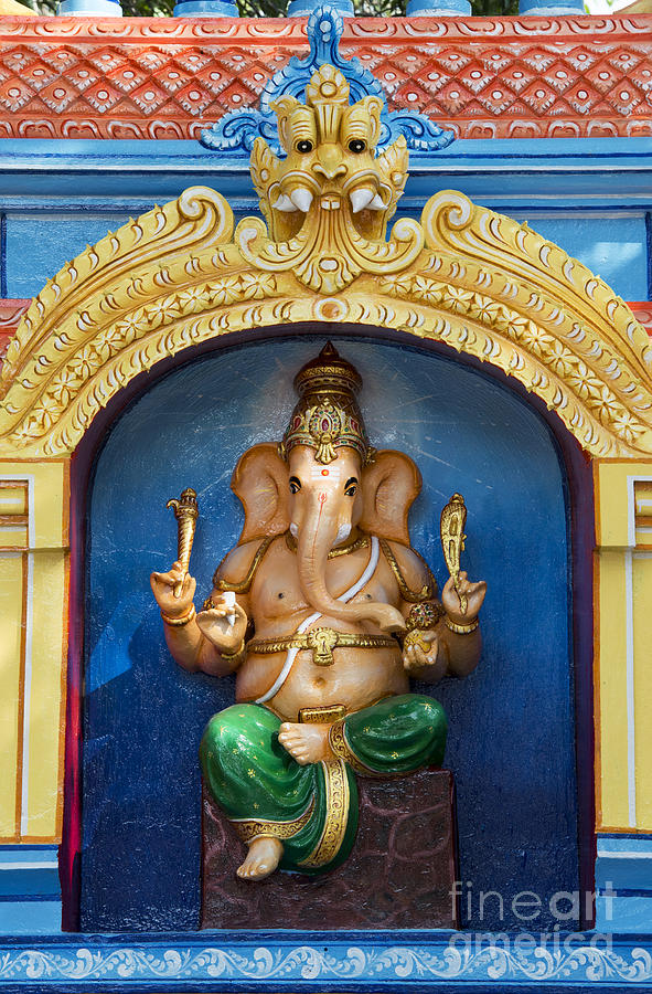 Architecture Photograph - Temple Ganesha #1 by Tim Gainey