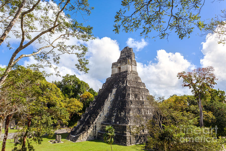 Temple I of the Jaguar - mayan ruins of Tikal Guatemala #2 Photograph by Matteo Colombo