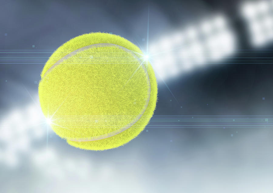Tennis Digital Art - Tennis Ball #1 by Allan Swart