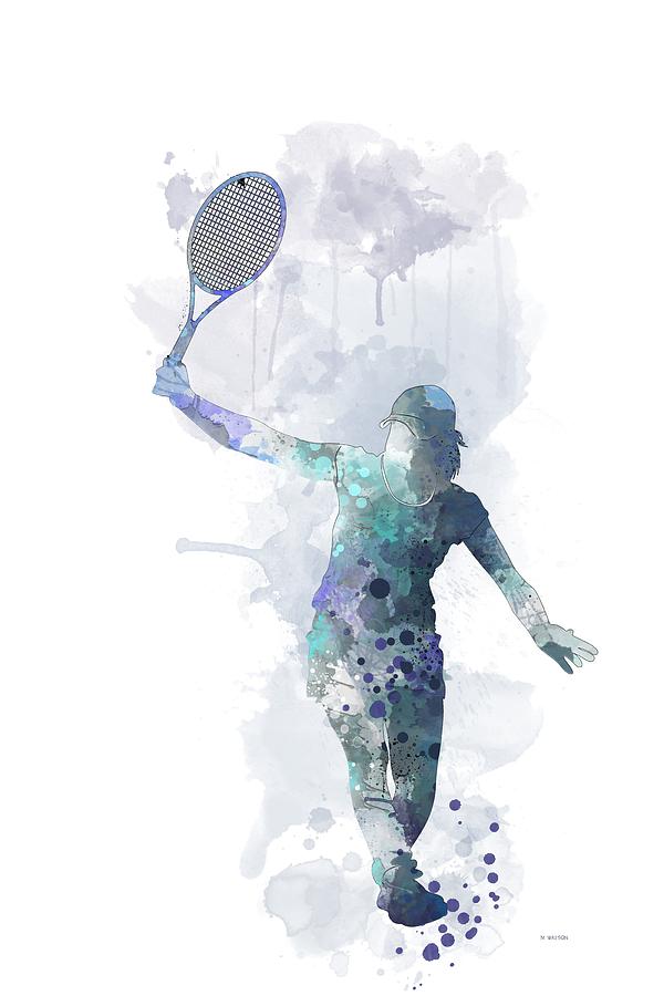 Tennis Player #2 Digital Art by Marlene Watson