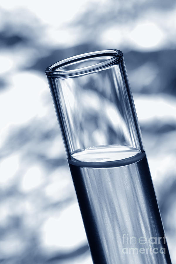 Test Photograph - Test Tube in Science Research Lab #1 by Olivier Le Queinec