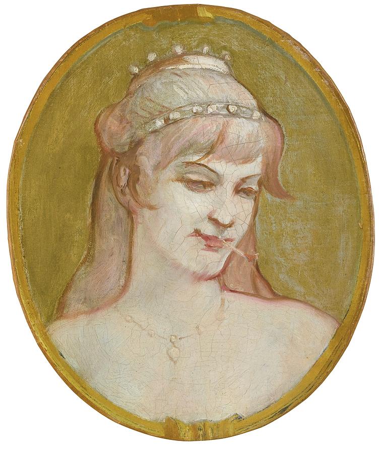 Tete De Fille #1 Painting by Henri de Toulouse
