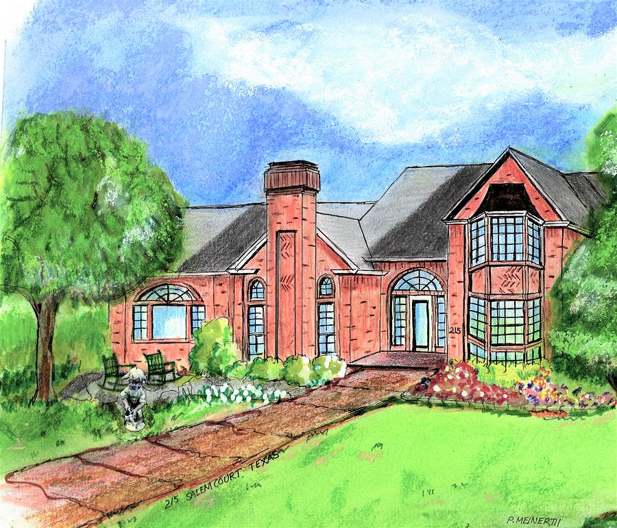 Texas Home #1 Drawing by Paul Meinerth