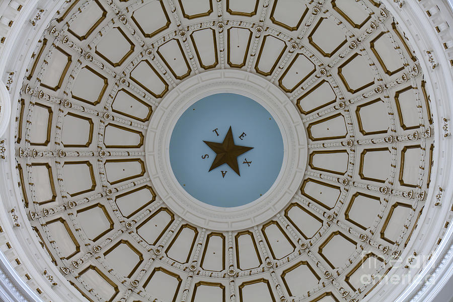Texas State Capitol - interior dome #1 Photograph by Anthony Totah