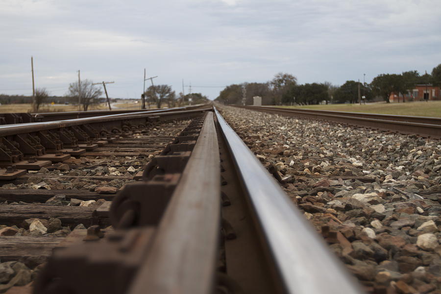 Railroad Photograph - Texas Train Track #1 by Kelli Mccarty