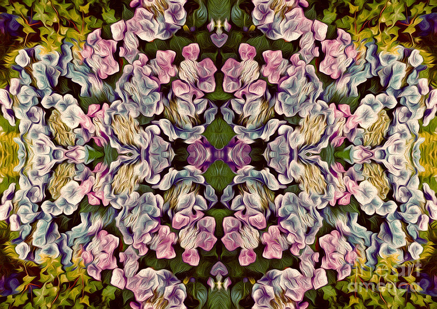 Textured Floral Abstract #1 Digital Art by Linda Phelps