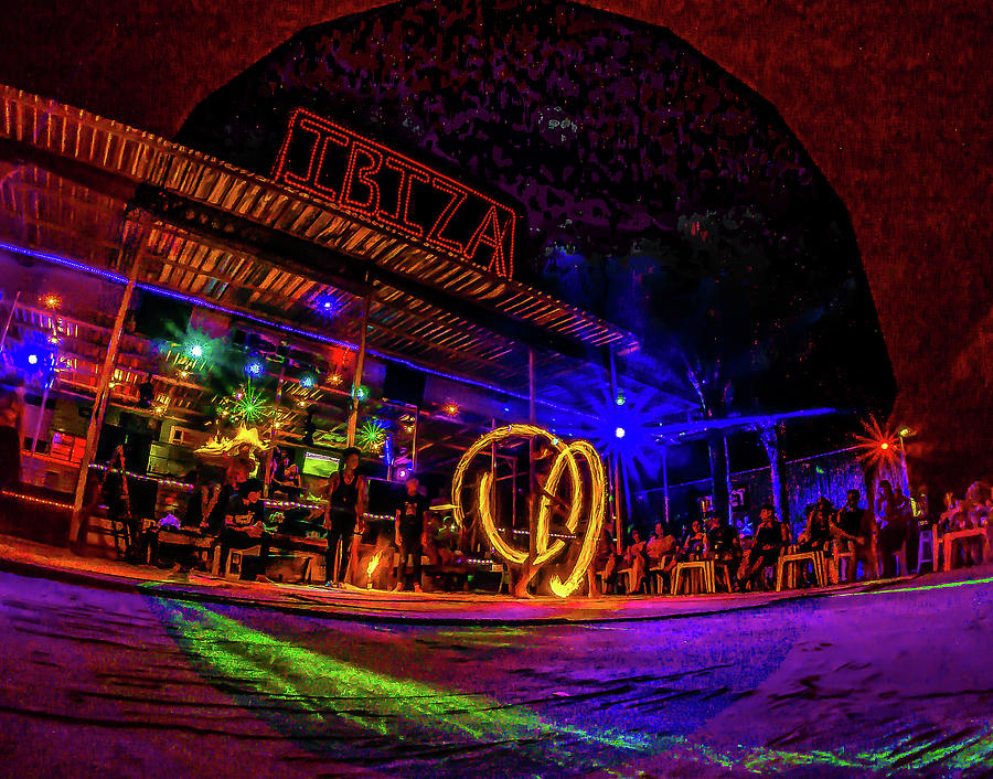 Thailand - Koh Phi Phi Don - Club Ibiza Fire Spinning Performers #1 Photograph by Ryan Kelehar