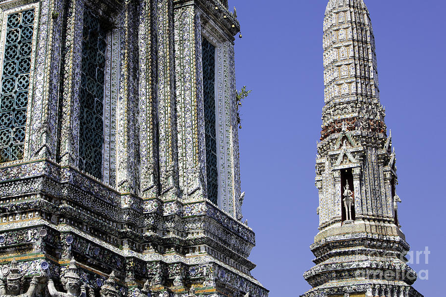 Thailand temple architecture #1 Photograph by Anthony Totah