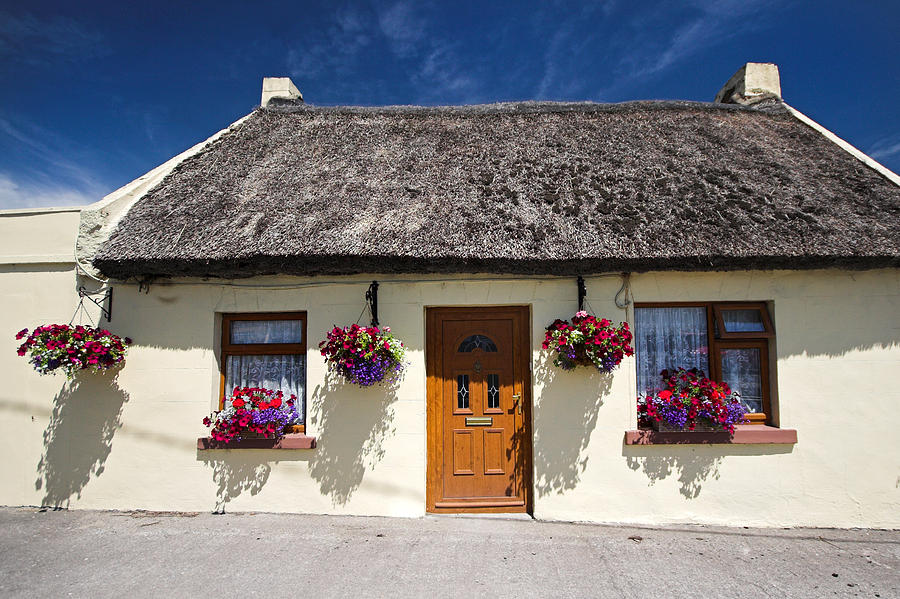 Thatch roof cottage Ireland #1 Photograph by Pierre Leclerc Photography