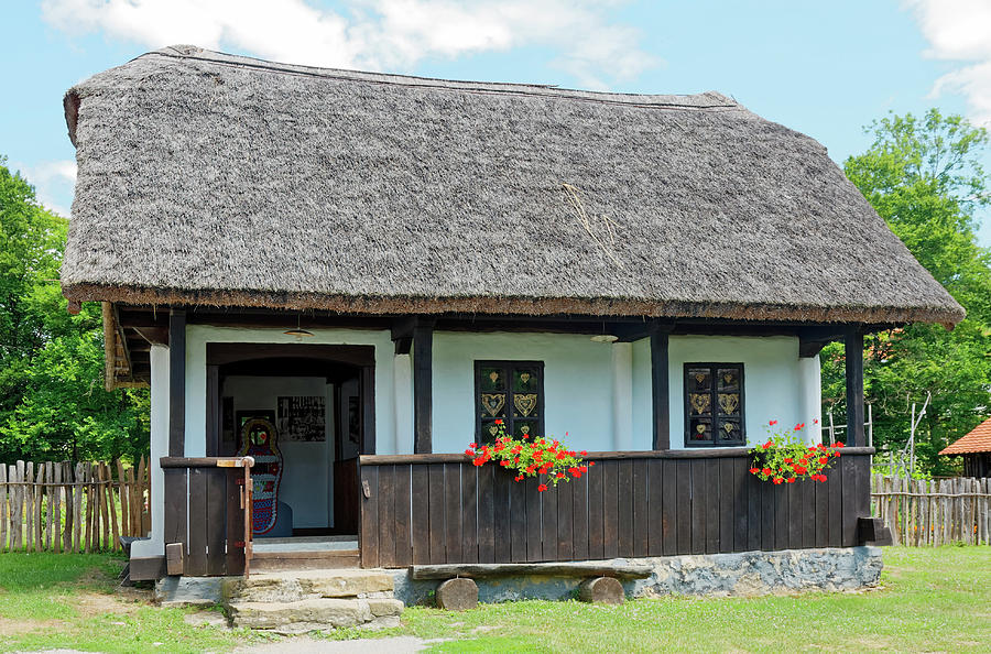 Thatched Roof House #1 Photograph by Sally Weigand